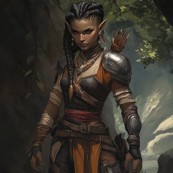 Draw dnd, fantasy character and dnd character art for you by Faypson ...