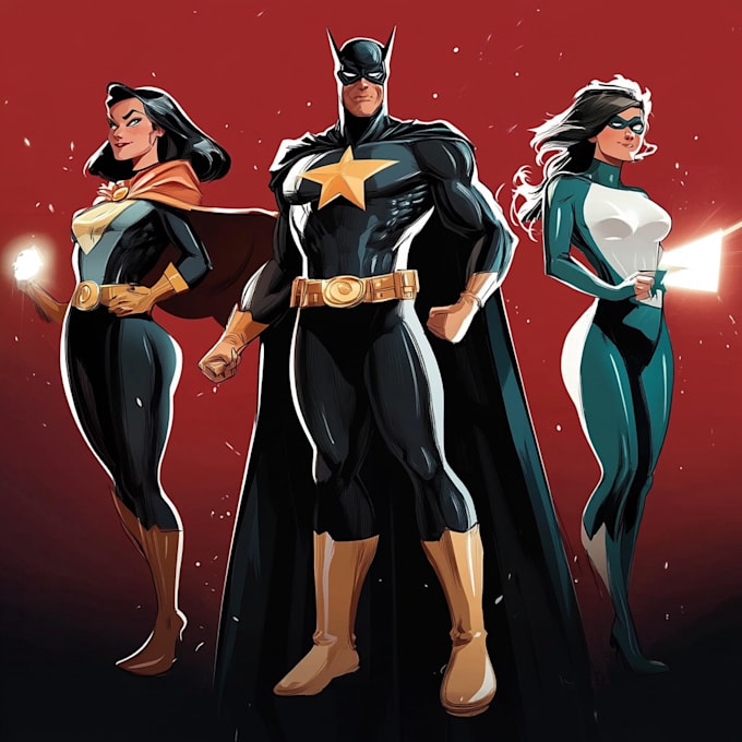 draw your superhero character design