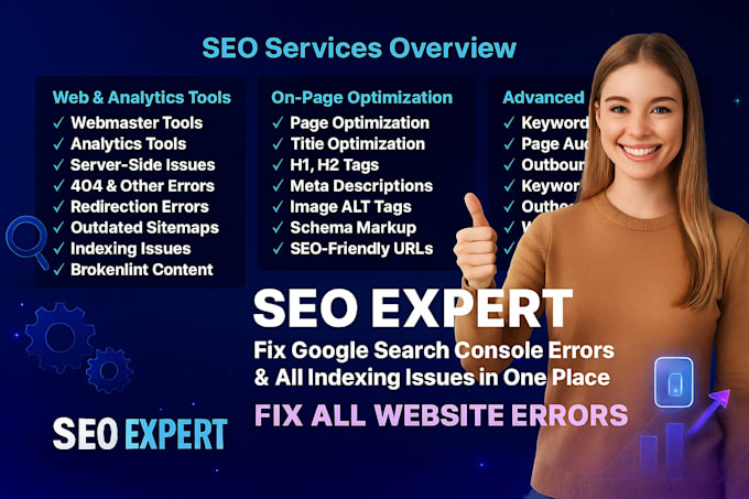 fix SEO issues, sitemap, indexing errors, boost rankings