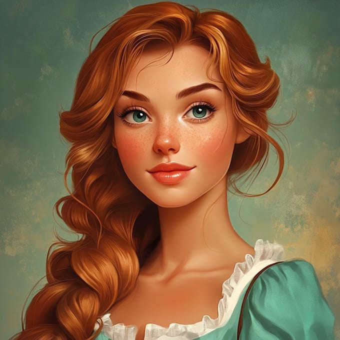 draw your portrait in disney style