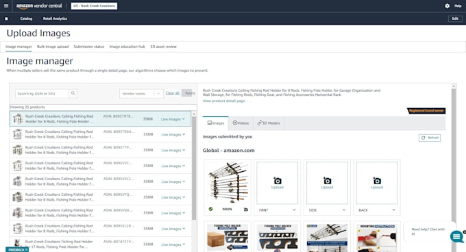 resolve amazon vendor central error, amazon vendor specialist, fix listing issue