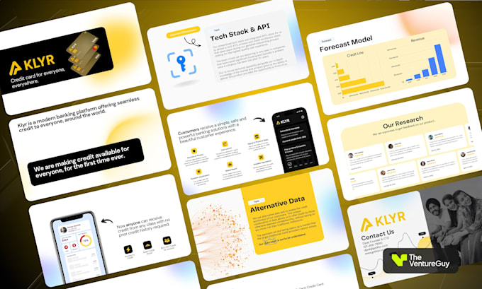 create a custom fintech pitch deck that is investor ready