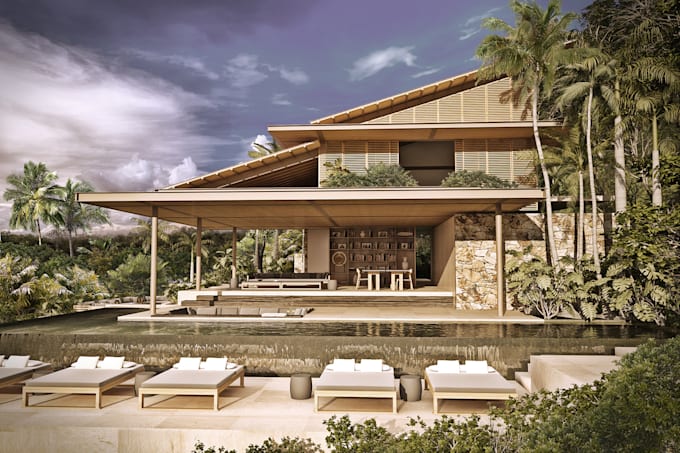 create photorealistic residential architectural 3d rendering