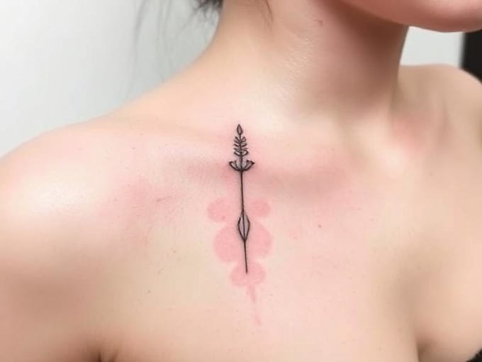 create minimal line art tattoo