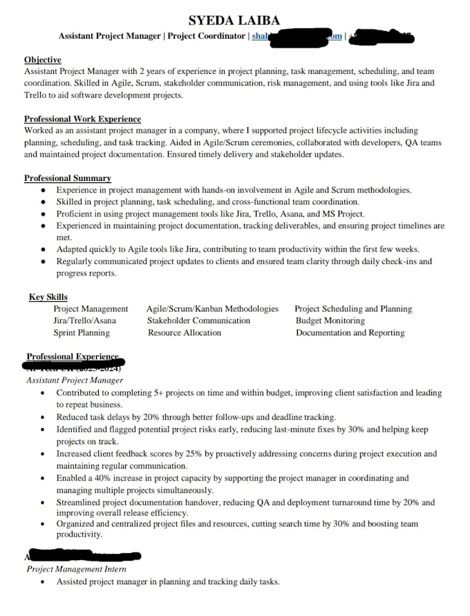 write you an ats friendly resume