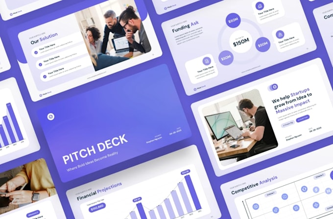 create a pitch deck on figma
