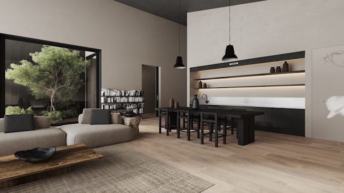 create 3d rendering and interior 3d rendering