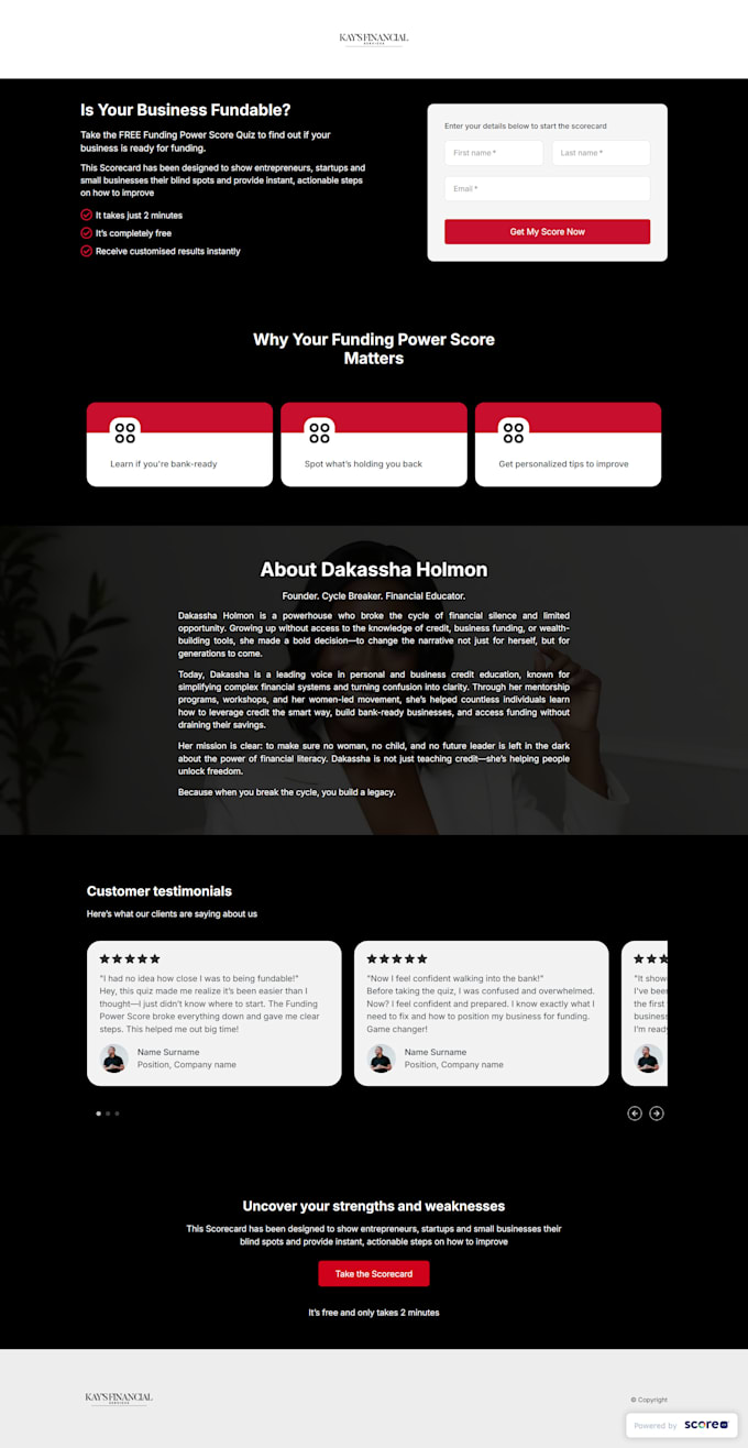 build high converting scoreapp quizzes, assessments and scorecards