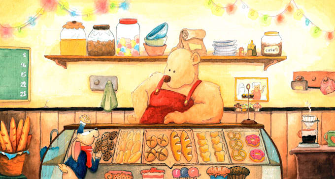 create beautiful and cozy childrens illustrations