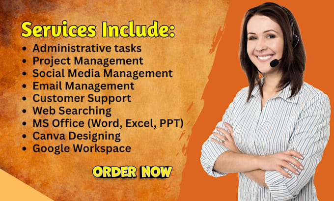 be your executive and personal virtual assistant for the long term