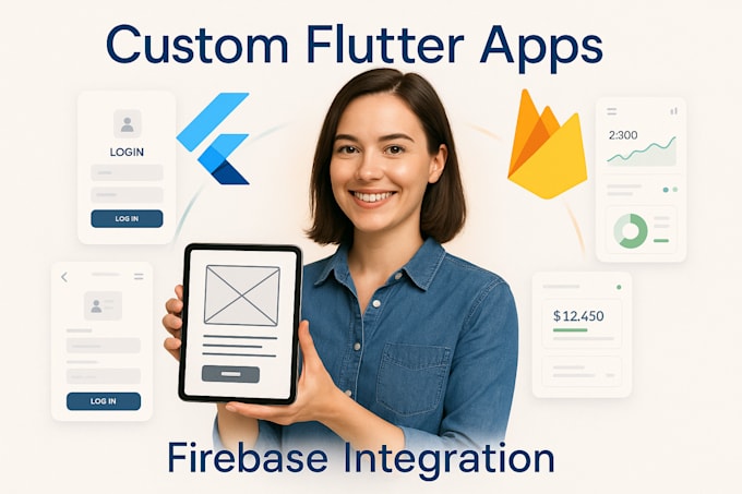 custom flutter app development for android ios with firebase backend
