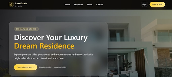 build a modern saas landing page with reactjs and tailwind