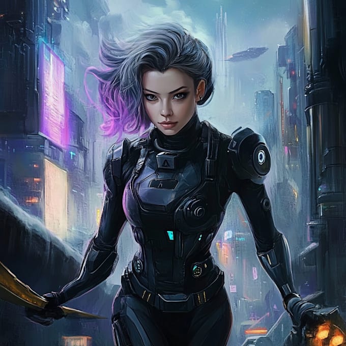 create high quality 3d character art, fantasy art, sci fi