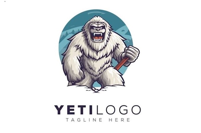 create modern yeti logo