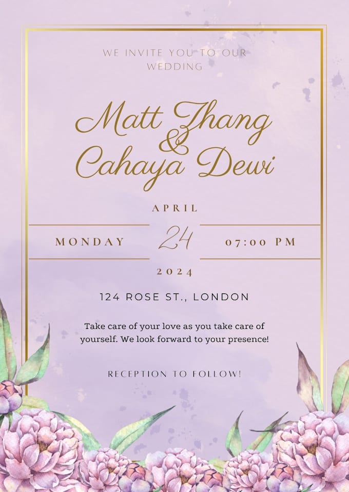 design custom wedding, birthday or party invitations