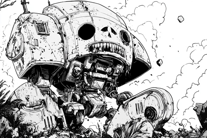 do detailed warhammer illustration