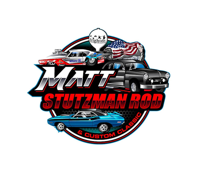 create awesome and gorgeous muscle car logo design