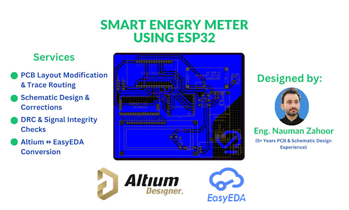 edit and optimize your existing pcb design and schematic in altium or easyeda