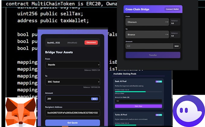 be blockchain developer for solana, trading bot, presale, dex, staking dapp web3