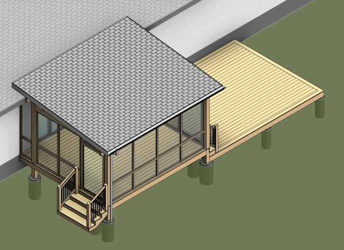 provide you deck, pergola, porch or patio permit drawings