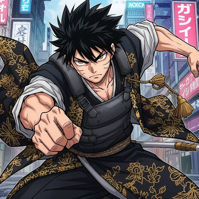 draw manga comic webtoon anime story for you