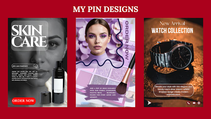 create pinterest post pin design and professional board layout
