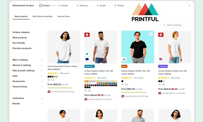 setup shopify pod store with printful, printify, gelato, customcat