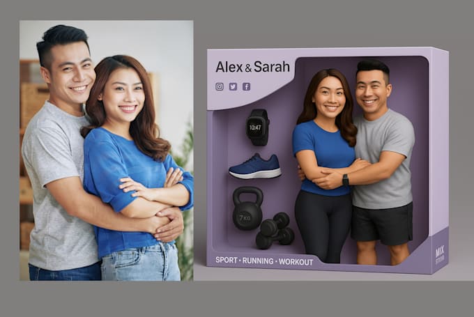 create a 3d toy version of you for personal branding content