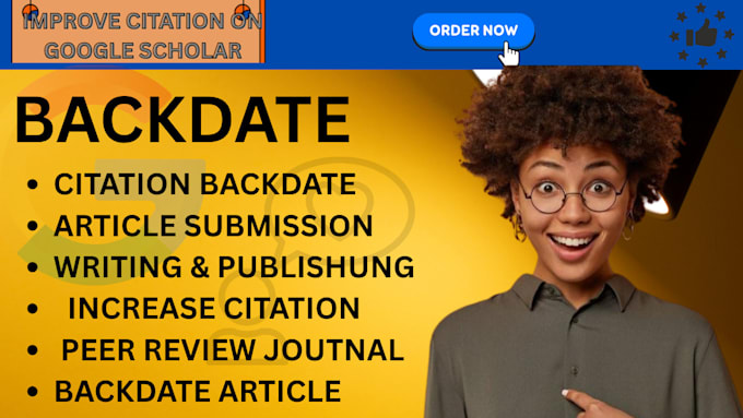 backdate write and publish article citation in google scholar peer reviewed