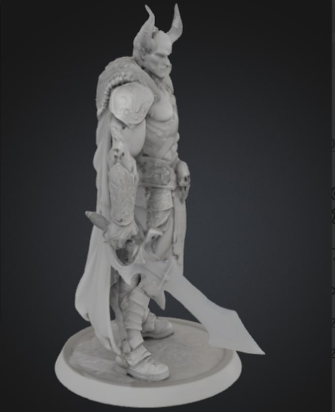 Sculpt 3d fantasy figure, 3d miniature, dnd character,3d realistic ...