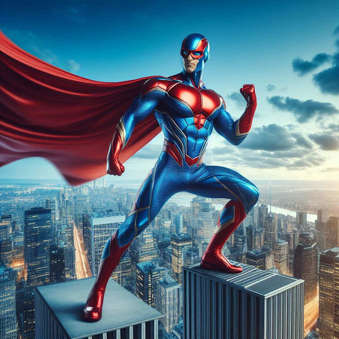 design cartoon character superhero etc from