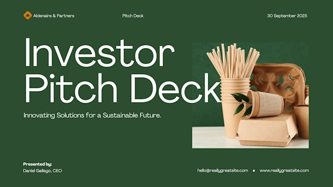 design premium sales presentation and pitch deck
