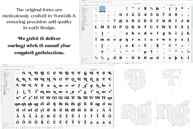 create custom font to use it your business projects or brand