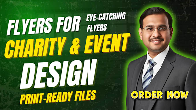 design eyecatching charity, donation, event flyers