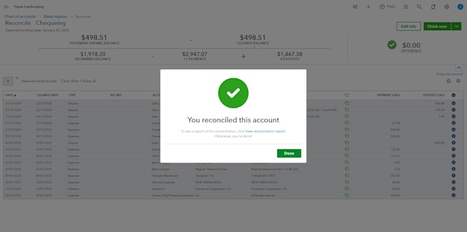 do quickbooks monthly bookkeeping and reconciliation