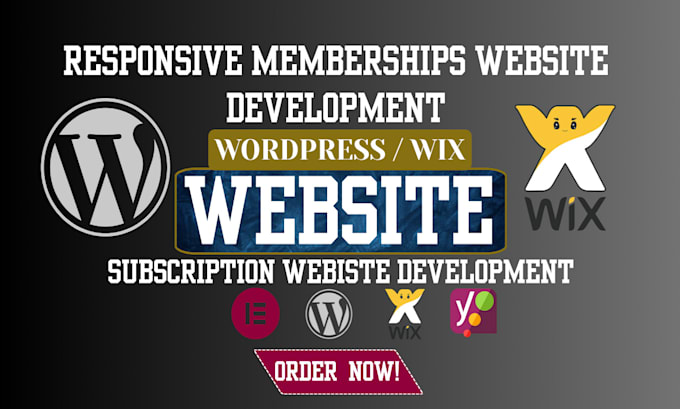 build wordpress paid membership pro website subscription website and wix