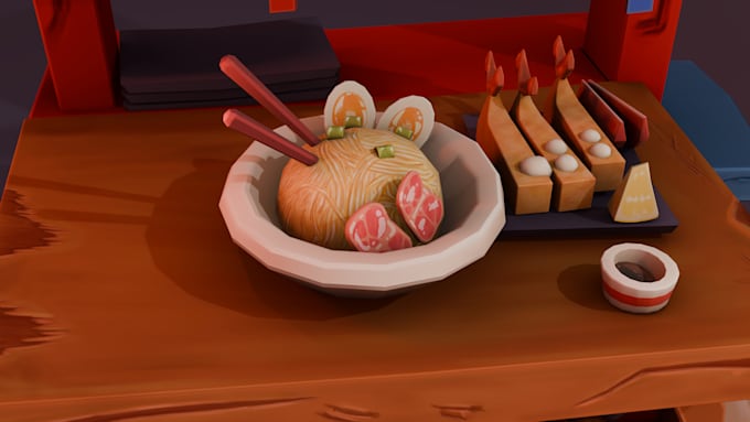 create stylized 3d game assets for unity or unreal