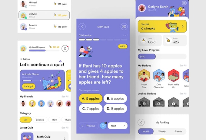 develop ai elearning app ai quiz app trivia app educational app student quiz app