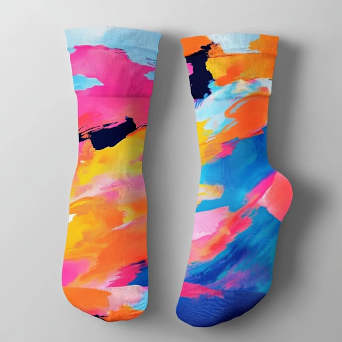 create beautiful socks design