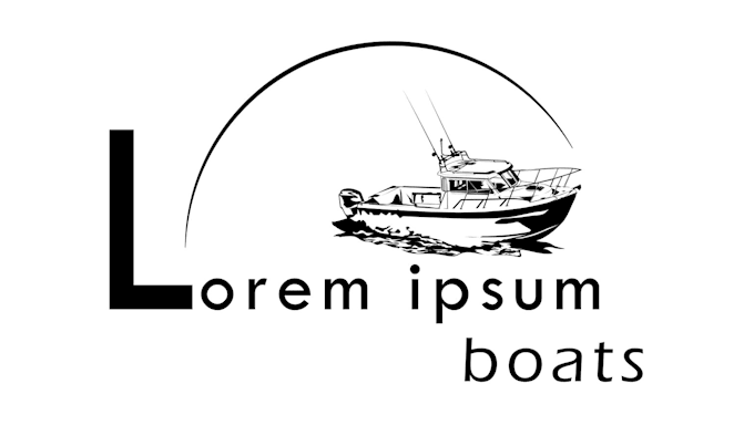 design outstanding boat logo