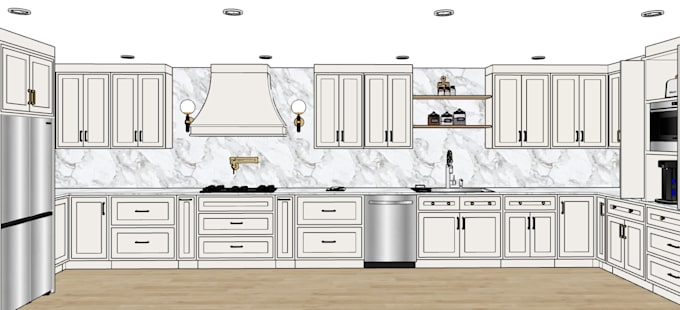 design interior, space plan, floorplans, sketchup 3d models