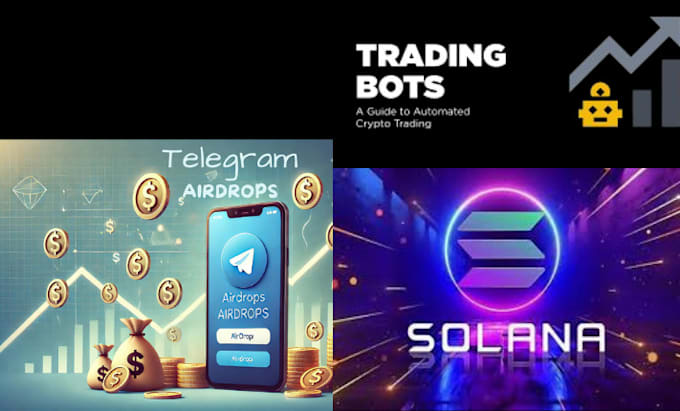create code ai power crypto trading bot, telegram bot, solana