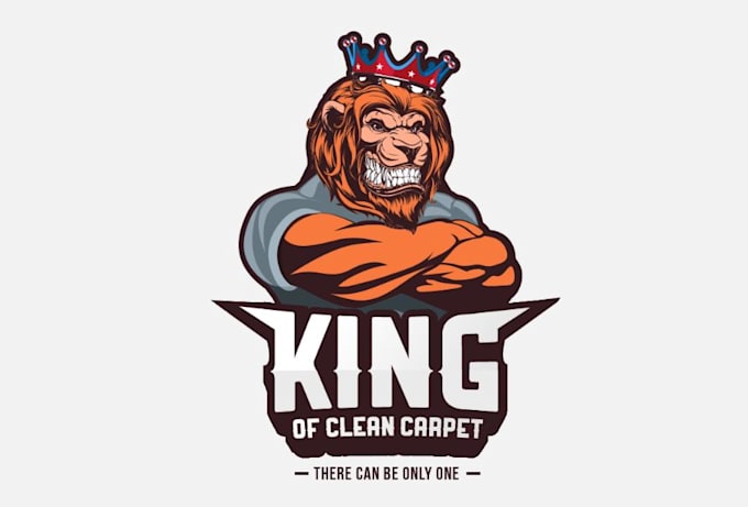 create elegant lion king logo design