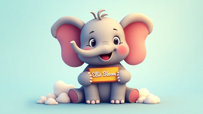 create elephent mascot logo for your business only 12 hours