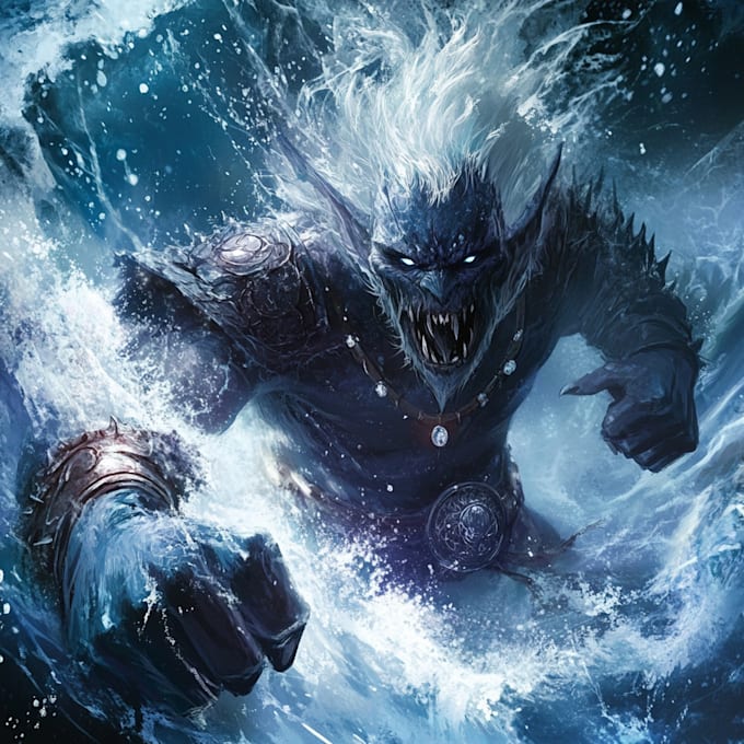 draw fantasy or comic character splash art