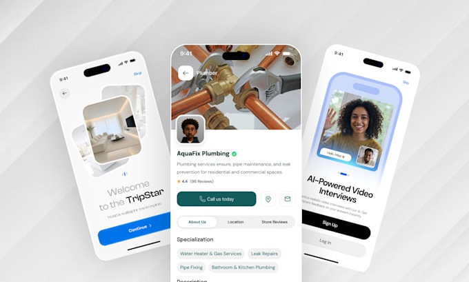 Design modern ui ux mobile app and website design in figma by ...