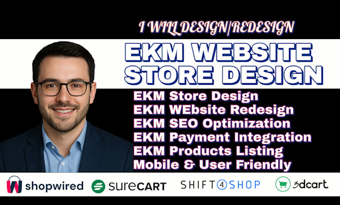 build ekm ecommerce website design shopwired shift4shop redesign online store