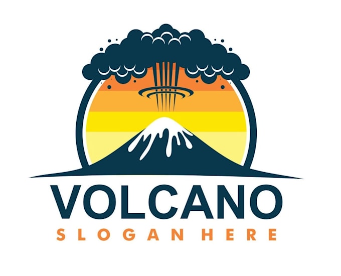 design high quality volcano logo satisfaction guaranteed