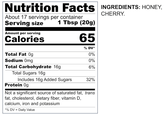create nutrition and supplement facts panel