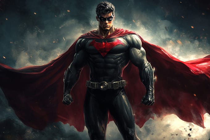 draw you as a superhero marvel character